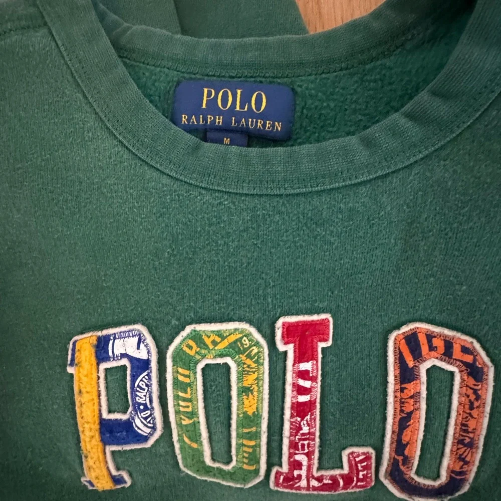 Polo by Ralph Lauren‎ Green Sweatshirt with Multicolor Logo